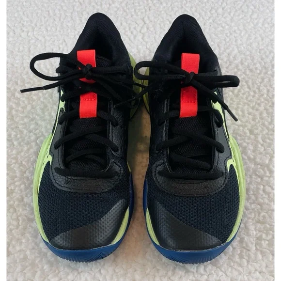 UNDER ARMOUR • Kids Black/Green Jet '23 Basketball Sneakers, 3.5Y - Picture 6 of 16